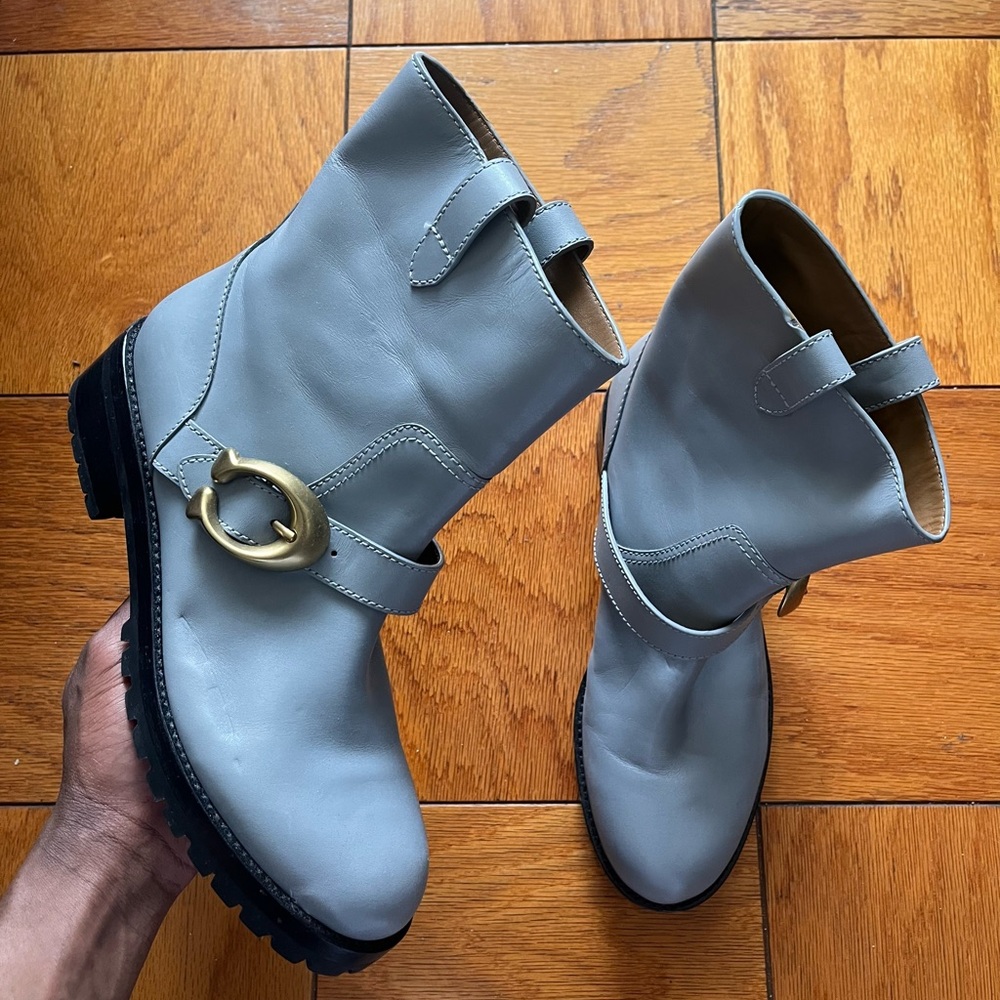 Women’s Coach Sample Blue Boots Size 10